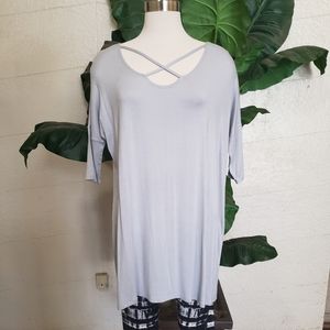 Grey Tunic Top